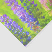 Lupine Malerei Original Wildblume Kunst Seidenpapier (Ausschnitt)
