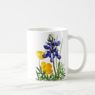 Lupine-Mohnblumen-Tasse Kaffeetasse