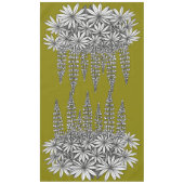 Lupine Mustard Yellow Botanical Tablecloth Tischdecke (Vorderseite)