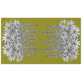Lupine Mustard Yellow Botanical Tablecloth Tischdecke (Vorderseite (Horizontal))