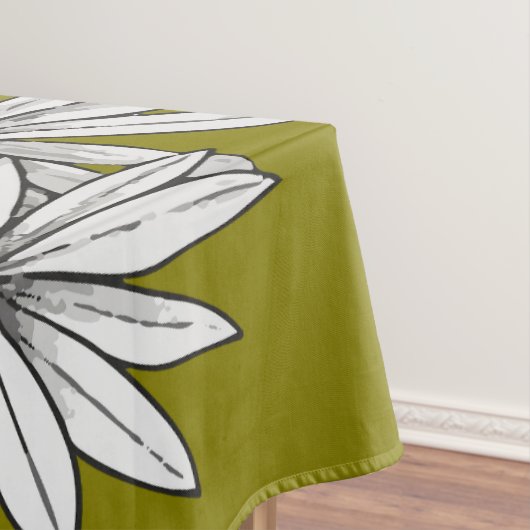 Lupine Mustard Yellow Botanical Tablecloth Tischdecke (Beispiel)
