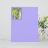 Lupine Painting - Originelle Blume Kunst (Stehend Vorderseite)