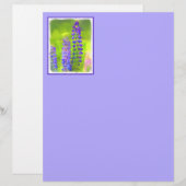 Lupine Painting - Originelle Blume Kunst (Vorne/Hinten)