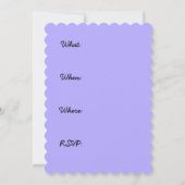 Lupine Painting - Originelle Blume Kunst Einladung (Rückseite)