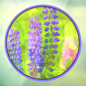 Lupine Painting - Originelle Blume Kunst Fensteraufkleber (Blatt 3)