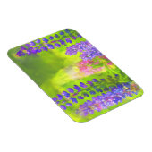 Lupine Painting - Originelle Blume Kunst Magnet (Rechte Seite)