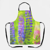 Lupine Painting - Originelle Blume Kunst Schürze (Vorderseite)