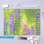 Lupine Painting - Originelle Blume Kunst Seidenpapier (Handwerk)