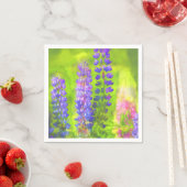 Lupine Painting - Originelle Blume Kunst Serviette (Beispiel)