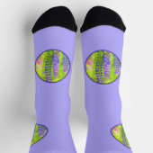 Lupine Painting - Originelle Blume Kunst Socken (Oben)