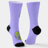 Lupine Painting - Originelle Blume Kunst Socken (Gewinkelt)
