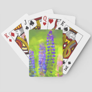 Lupine Painting - Originelle Blume Kunst Spielkarten