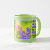 Lupine Painting - Originelle Blume Kunst Tasse (VorderseiteRechts)