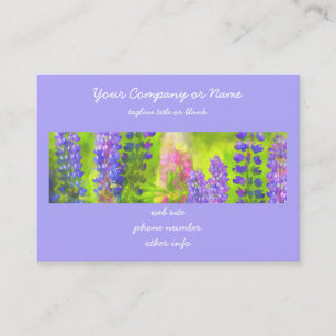 Lupine Painting - Originelle Blume Kunst Visitenkarte
