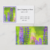 Lupine Painting - Originelle Blume Kunst Visitenkarte (Vorne/Hinten)