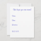 Lupine Poppies Einladung (Rückseite)