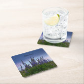 Lupine Rechteckiger Pappuntersetzer (Vor Ort)