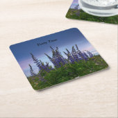 Lupine Rechteckiger Pappuntersetzer (angewinkelt)