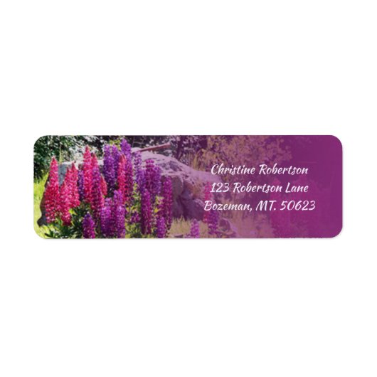 Lupine-Rückgabeadresse (Vorne)