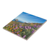 Lupine und Pinsel Fliese (Seite)