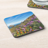 Lupine und Pinsel Getränkeuntersetzer (Linke Seite)