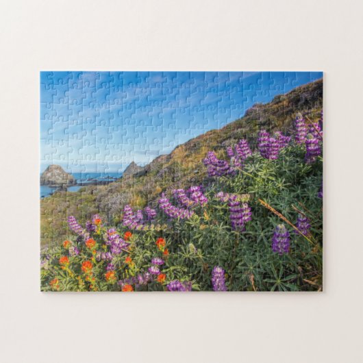 Lupine und Pinsel Puzzle (Horizontal)