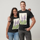 Lupine Vintag Botanical Print Mary Vaux T-Shirt (Unisex)