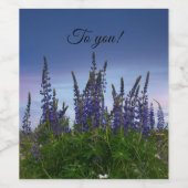 Lupine Weinetikett (Einzelnes Label)