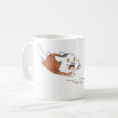 Lupine, welche die Dreidel Tasse jagt (Vorderseite Links)