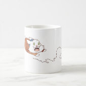 Lupine, welche die Dreidel Tasse jagt (Mittel)