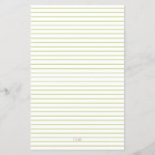 Lupine Wildblumen Monogramm Grünseide Stationierun (Rückseite)