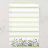 Lupine Wildblumen Monogramm Grünseide Stationierun (Vorne/Hinten)