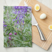 Lupine-Wildblumen-Tee-Tuch Geschirrtuch (Viertel Falte)
