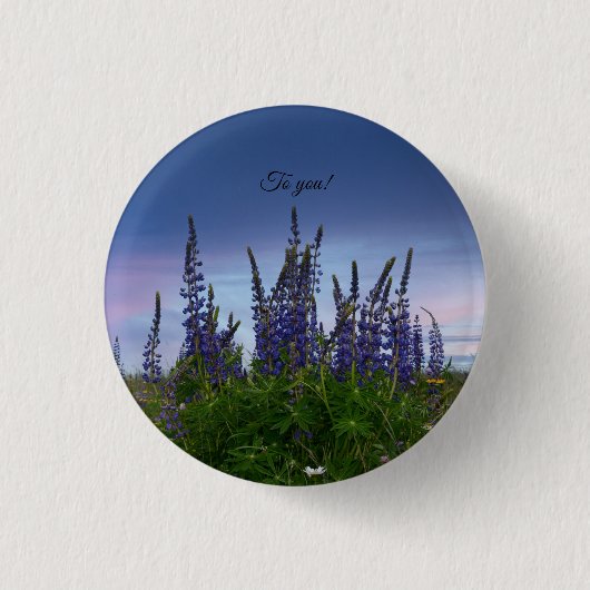 Lupinen button (Vorderseite)