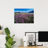 Lupinen in Bloom | Kenai Mountains, Alaska Poster (Heimbüro)
