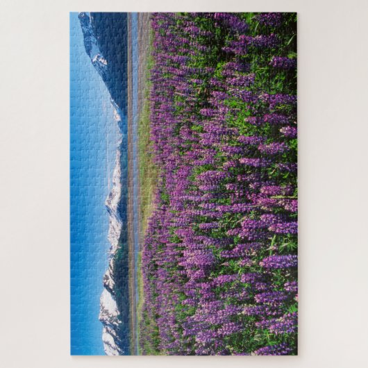 Lupinen in Bloom | Kenai Mountains, Alaska Puzzle (Vertikal)