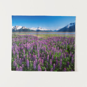 Lupinen in Blüte Kenai-Gebirge, Alaska Wandteppich