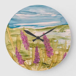 Lupinen in freier Wildbahn  Große Wanduhr