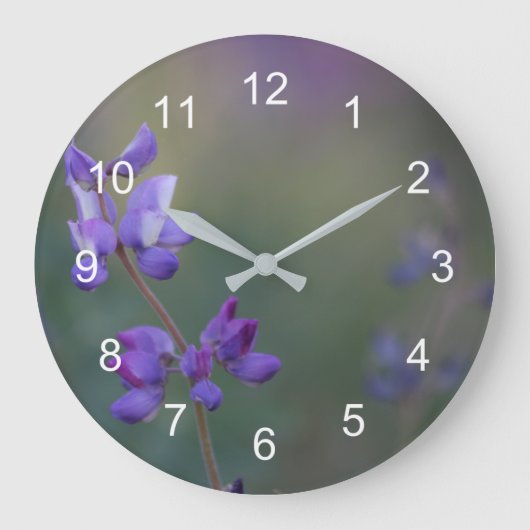 Lupinenfeld Große Wanduhr (Vorderseite)