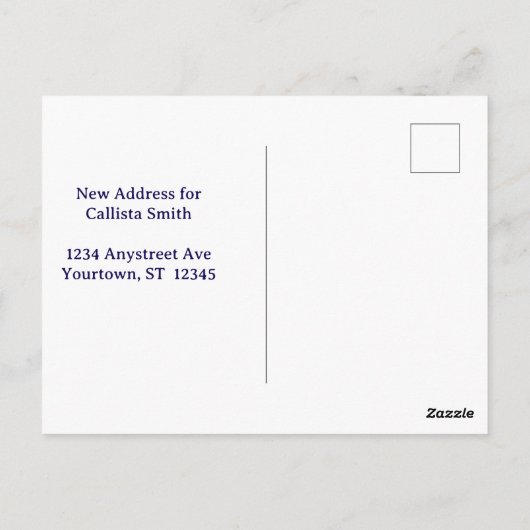 Lupins Change of Address Postkarte (Rückseite)