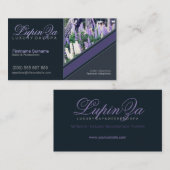Lupins Lila Garden Health mit Foto-Vorlage Visitenkarte (Vorne/Hinten)