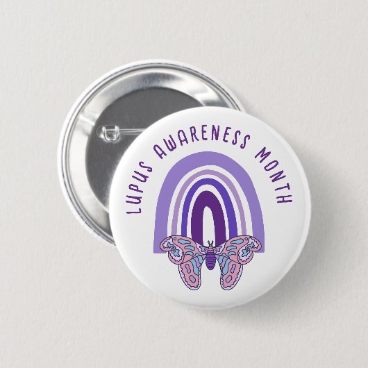 Lupus-Aufklärungsmonat Button (Vorne & Hinten)
