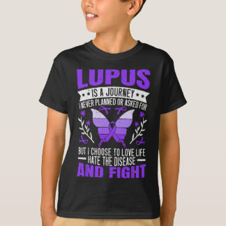 Lupus Awareness Butterfly Tragen Lila SLE Autoimmu T-Shirt