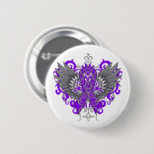 Lupus Awareness Cool Wings Button (Vorne & Hinten)