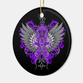 Lupus Awareness Cool Wings Keramik Ornament (Links)