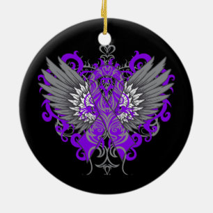Lupus Awareness Cool Wings Keramik Ornament