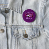 Lupus Awareness Cure / Lilac Lila Custom Floral Button (Beispiel)