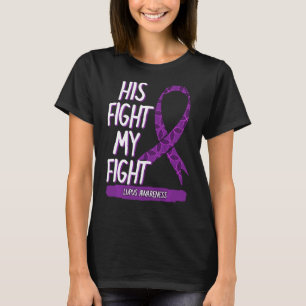 Lupus Awareness Fight Sle Butterfly Lila Band T-Shirt