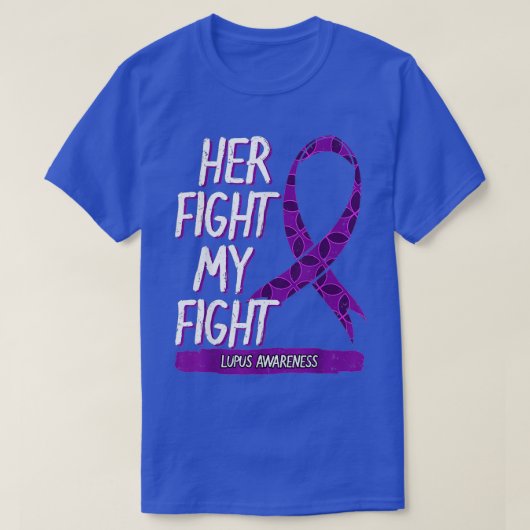 Lupus Awareness Fight SLE Lila Ribbon-Schmetterlin T-Shirt (Design vorne)