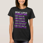 Lupus Awareness Fighter Lupus Warrior Ribbon T-Shirt (Vorderseite)